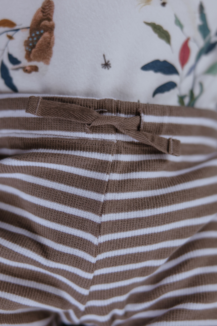 Latte Stripe Baby Pant