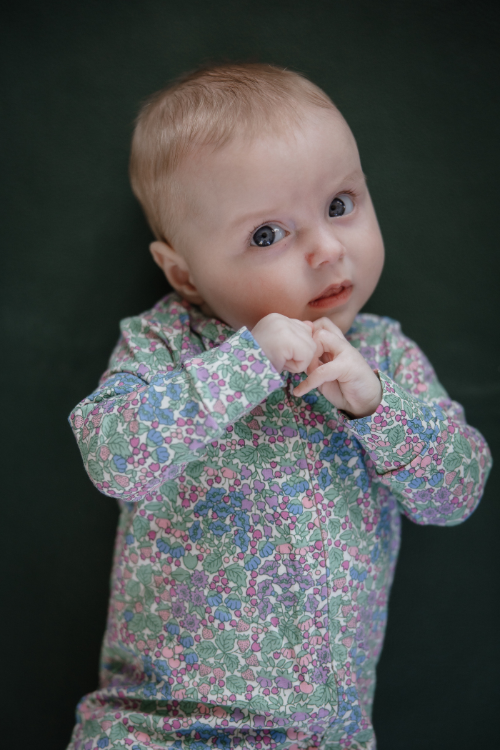 Forget Me Not Zip Romper