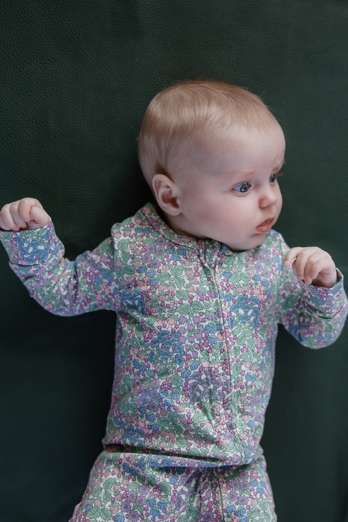 Forget Me Not Zip Romper