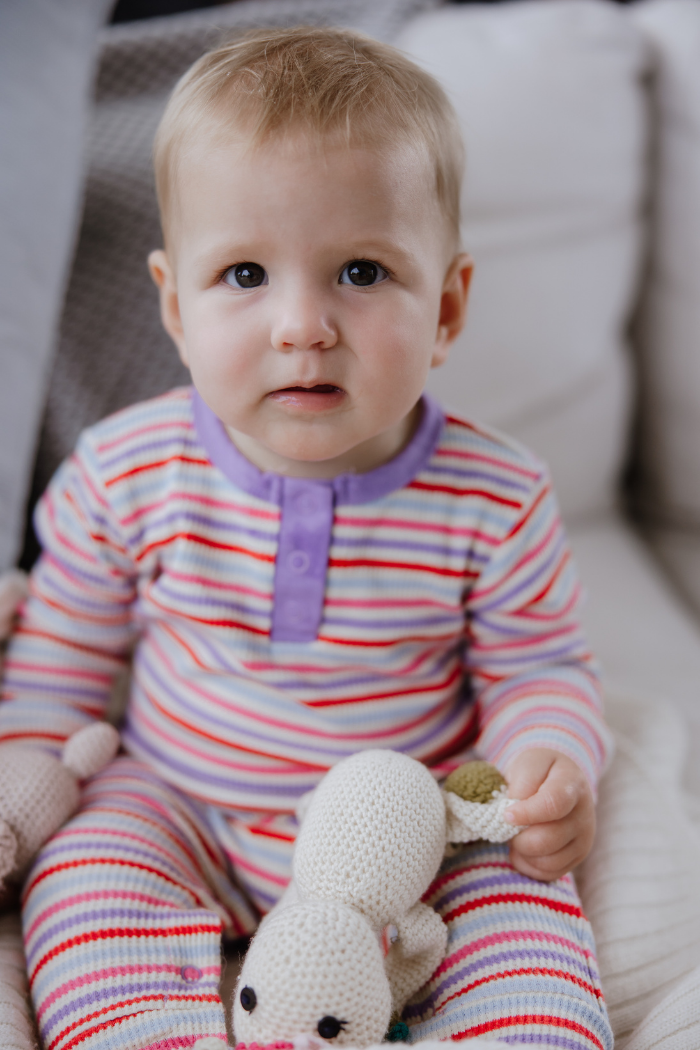 Jellybean Waffle Romper