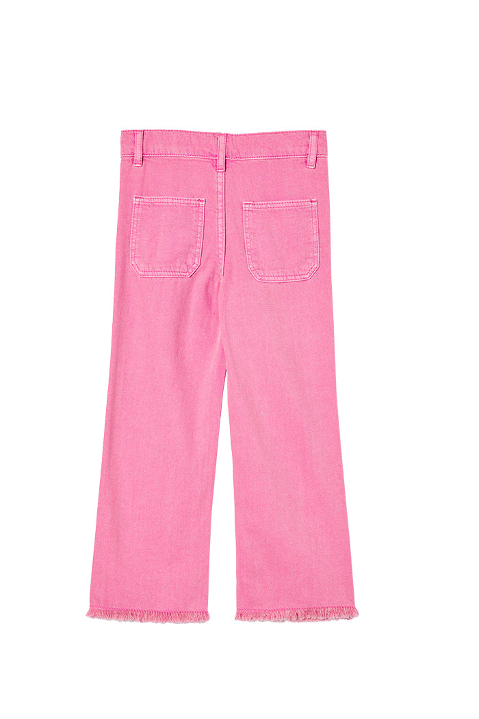 Pink Denim Crop Jean