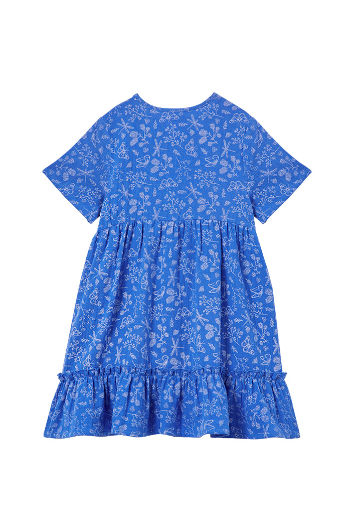 Dragonfly Crinkle Cotton Dress