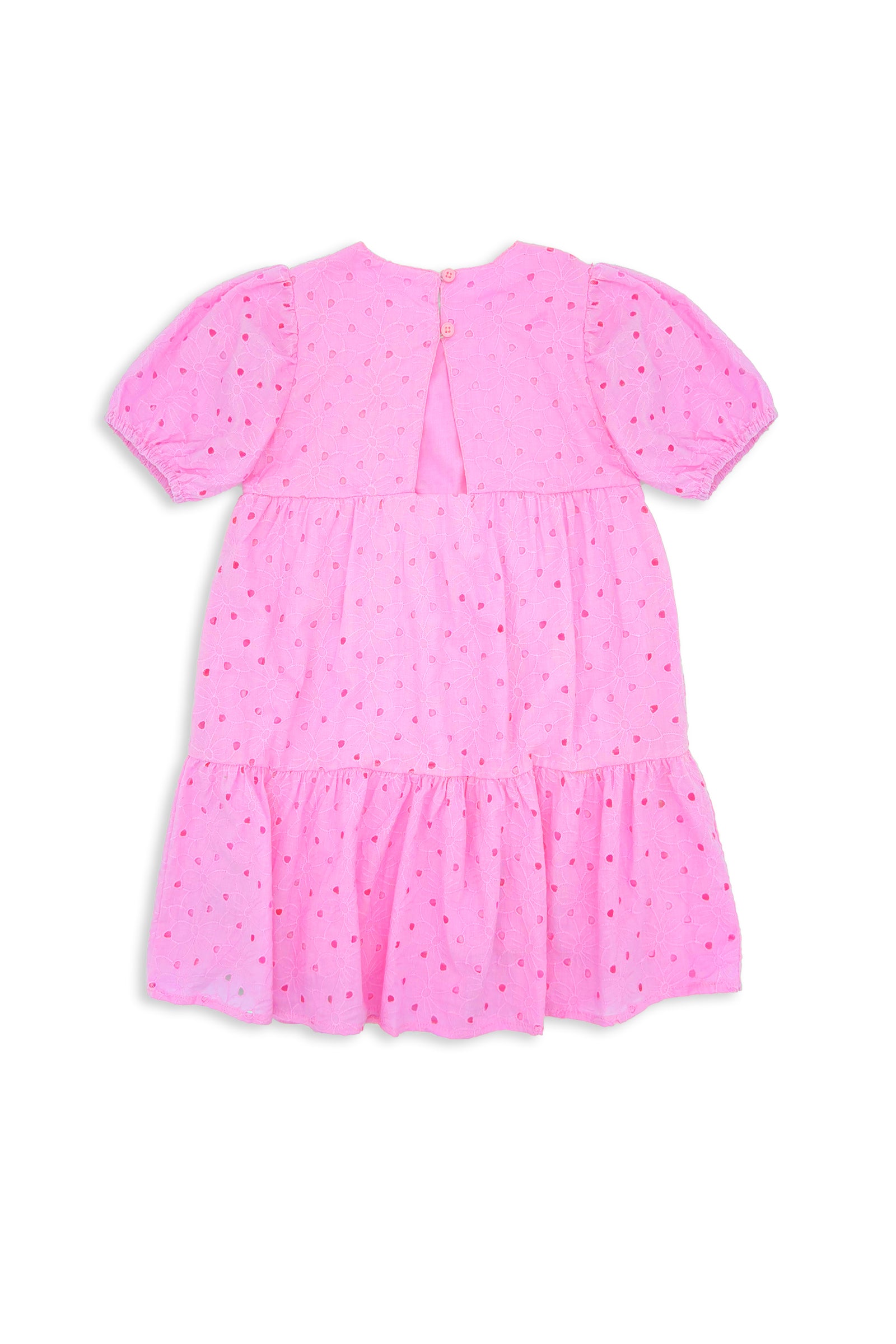 Pink Broderie Dress