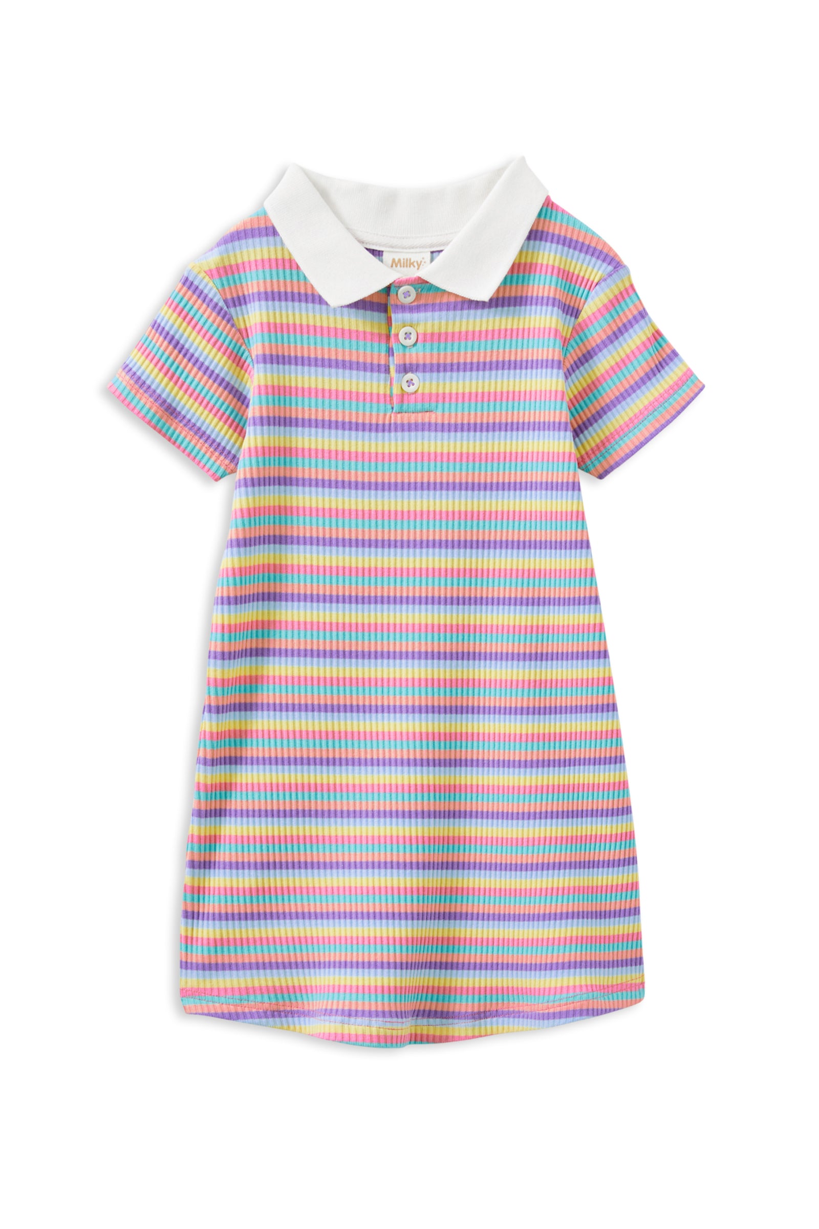 Multi Stripe Rib Dress
