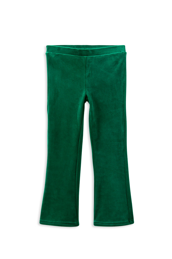 Green Velour Flares