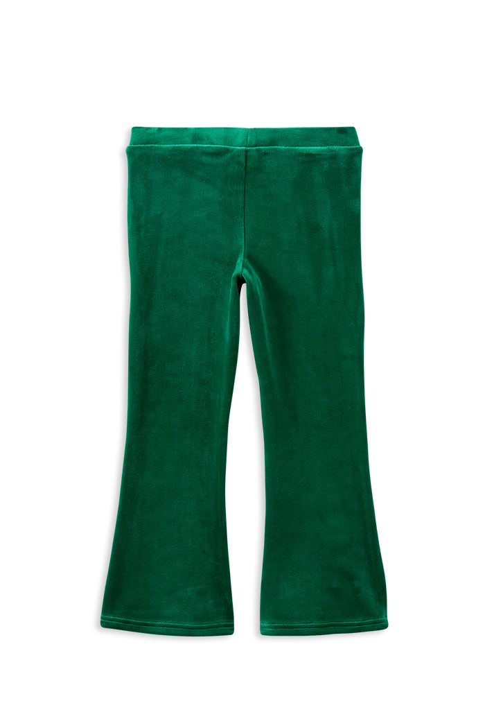 Green Velour Flares