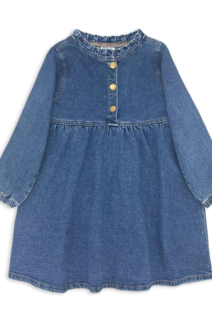 Mid Wash Denim Dress