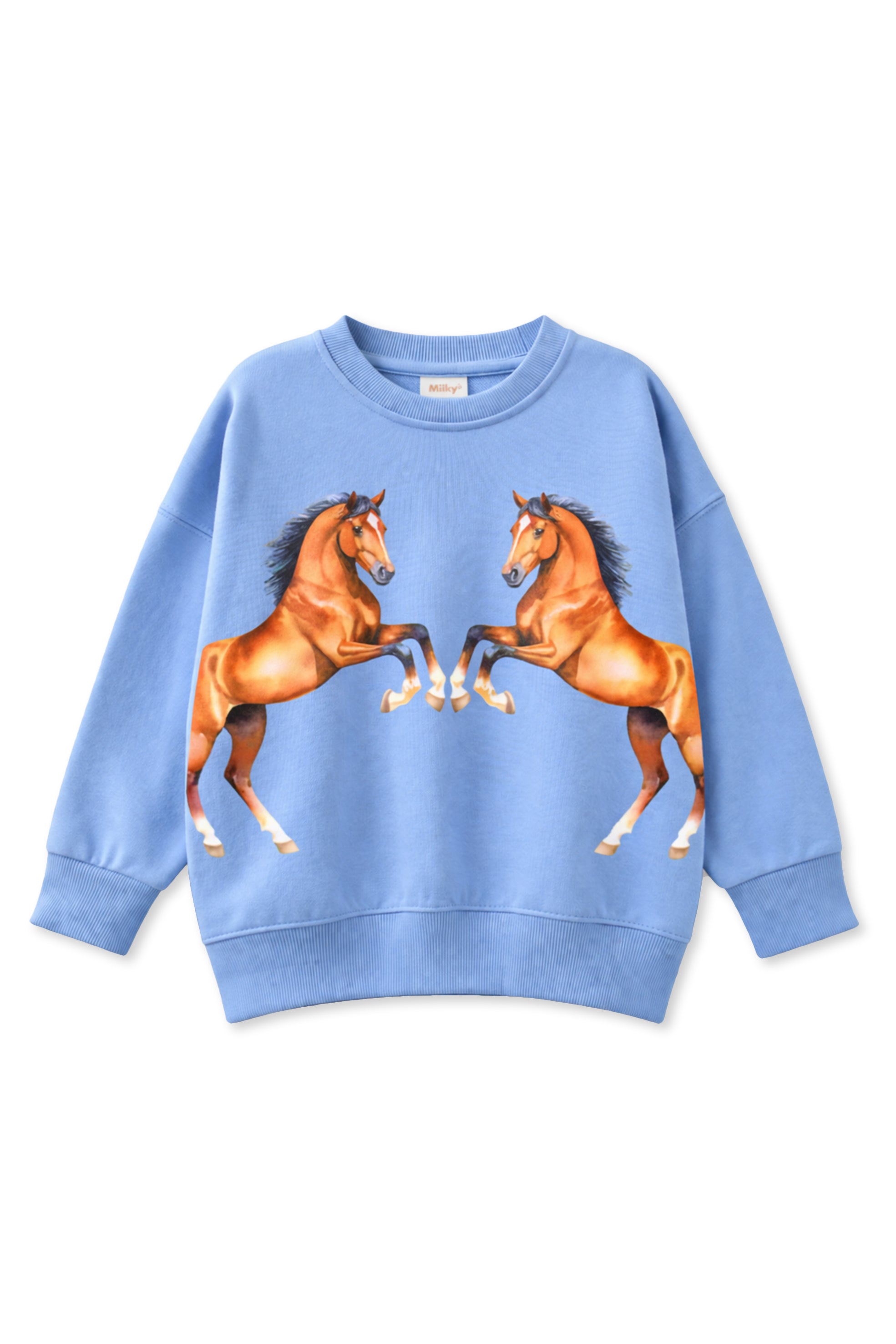 Dancing Ponies Sweat - Blue