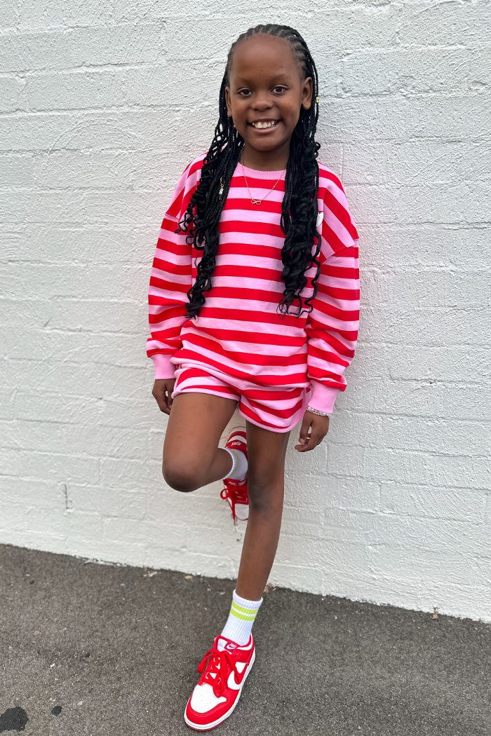 Cherry Stripe Sweat