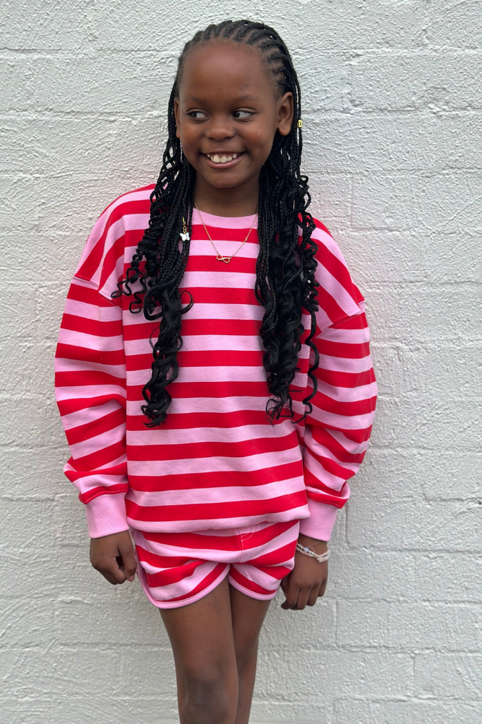 Cherry Stripe Sweat