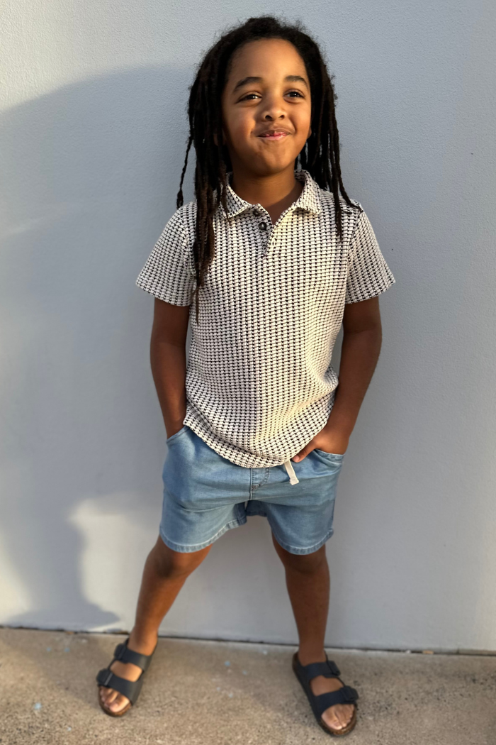 Chocolate Knit Polo