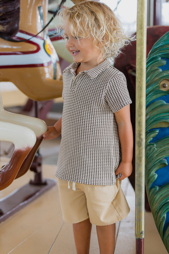 Chocolate Knit Polo