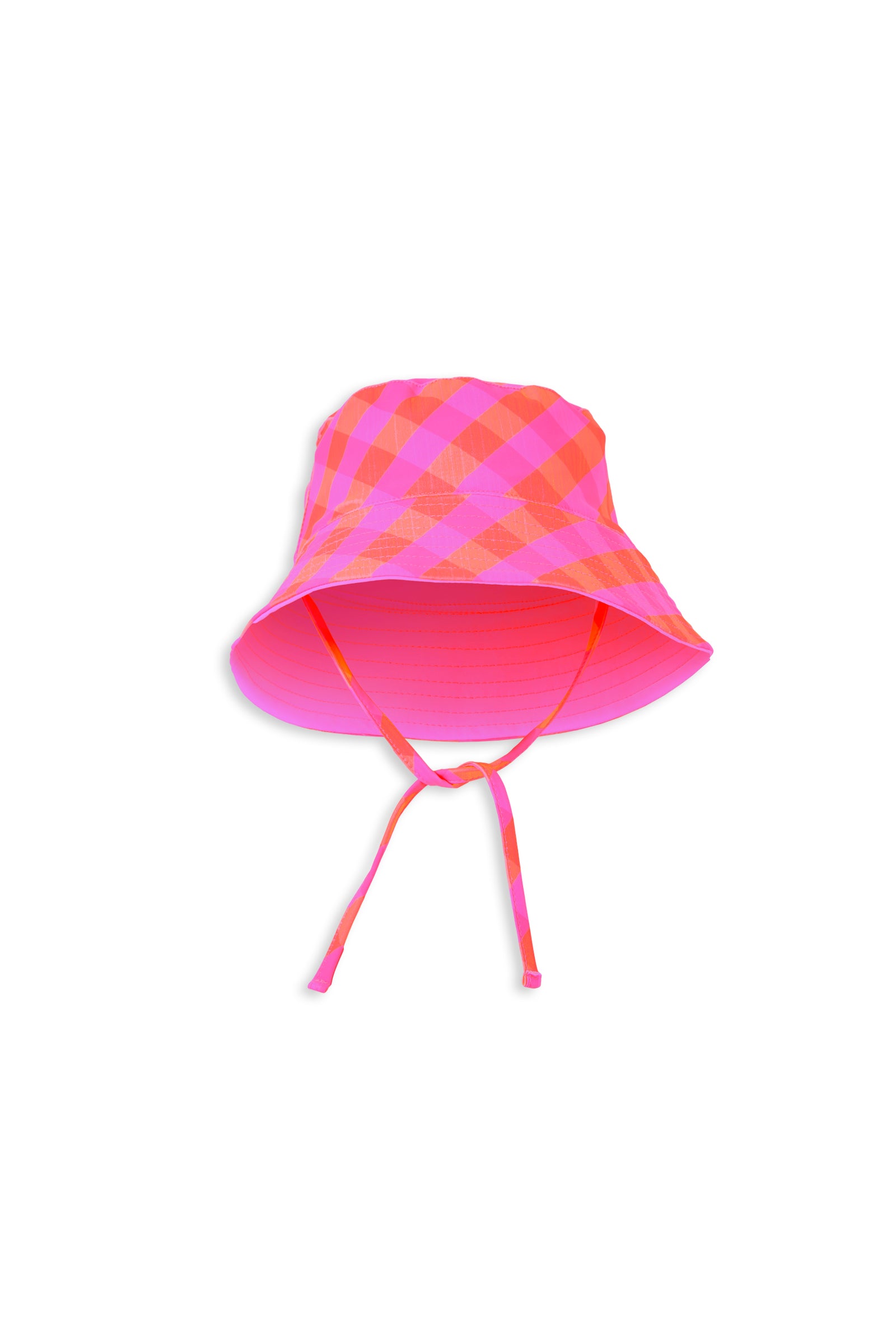 Pink Check Swim Hat