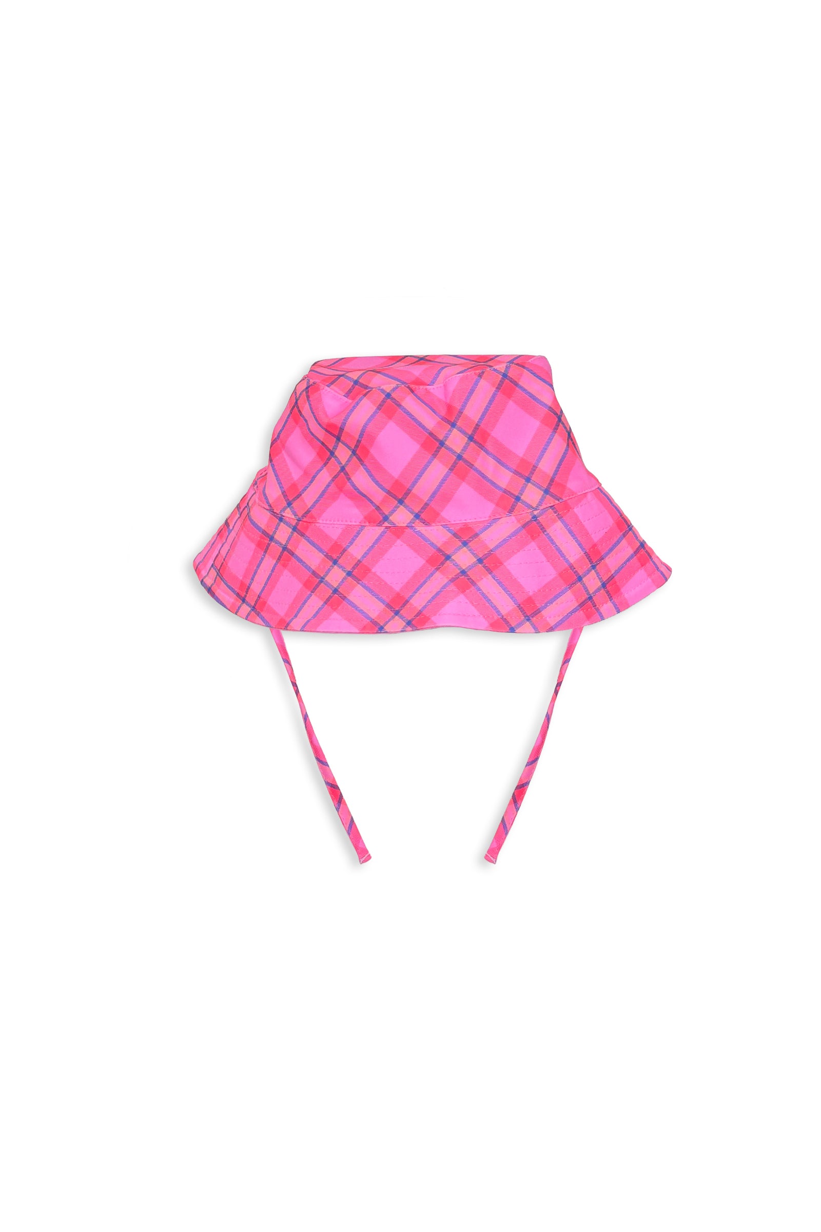 Plaid Check Swim Hat