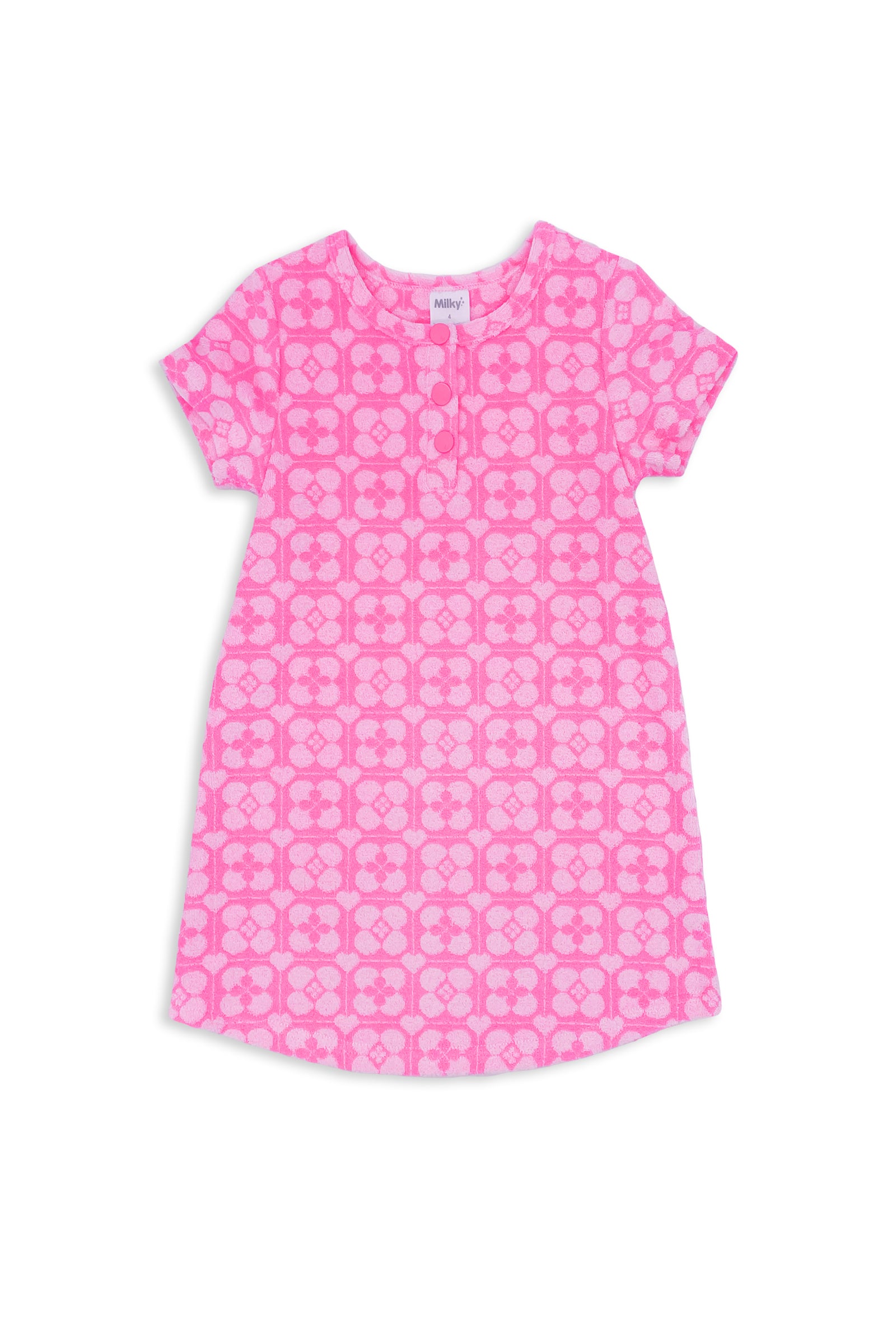 Pink Terry Towelling Dress