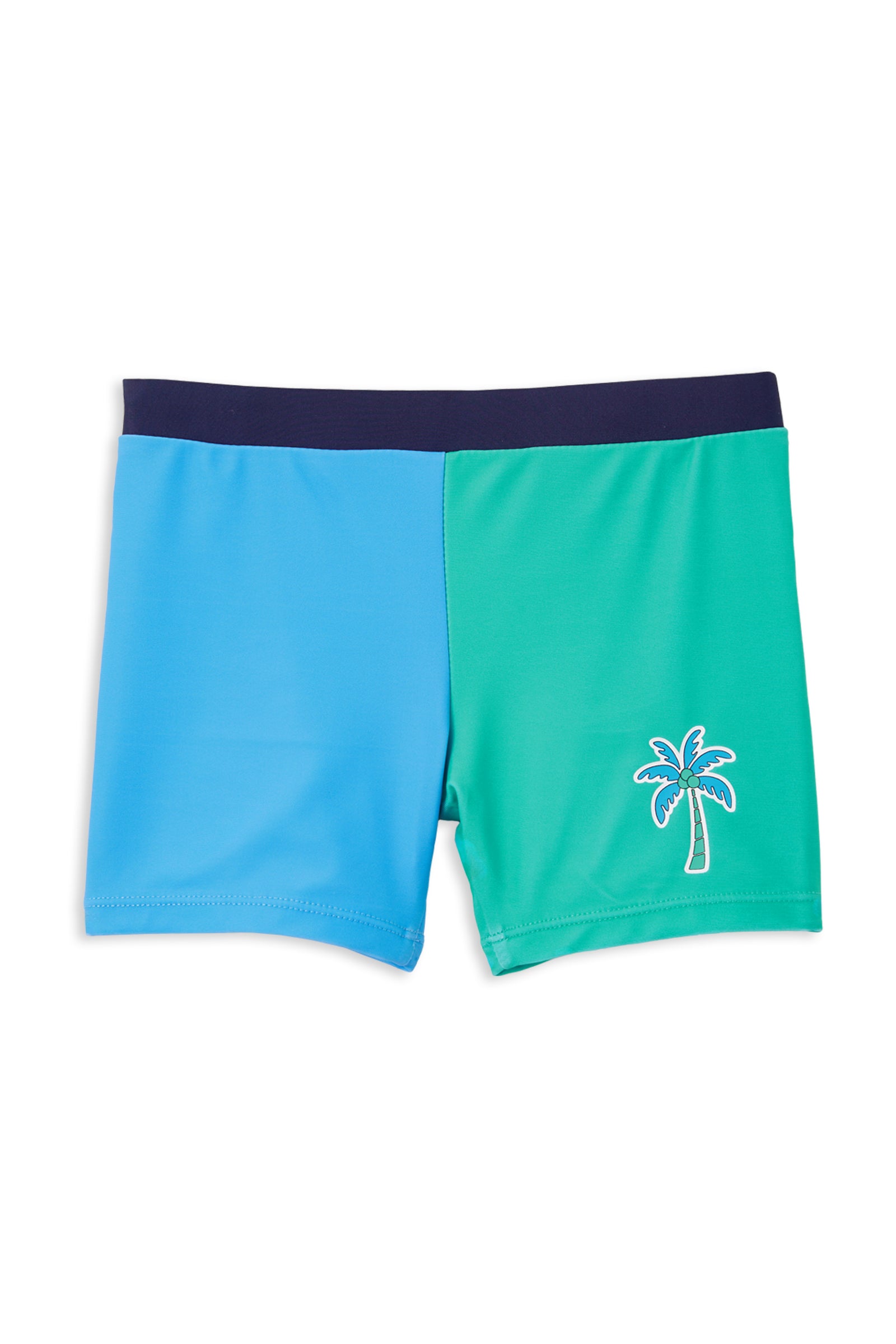 Green Panel Swim Short