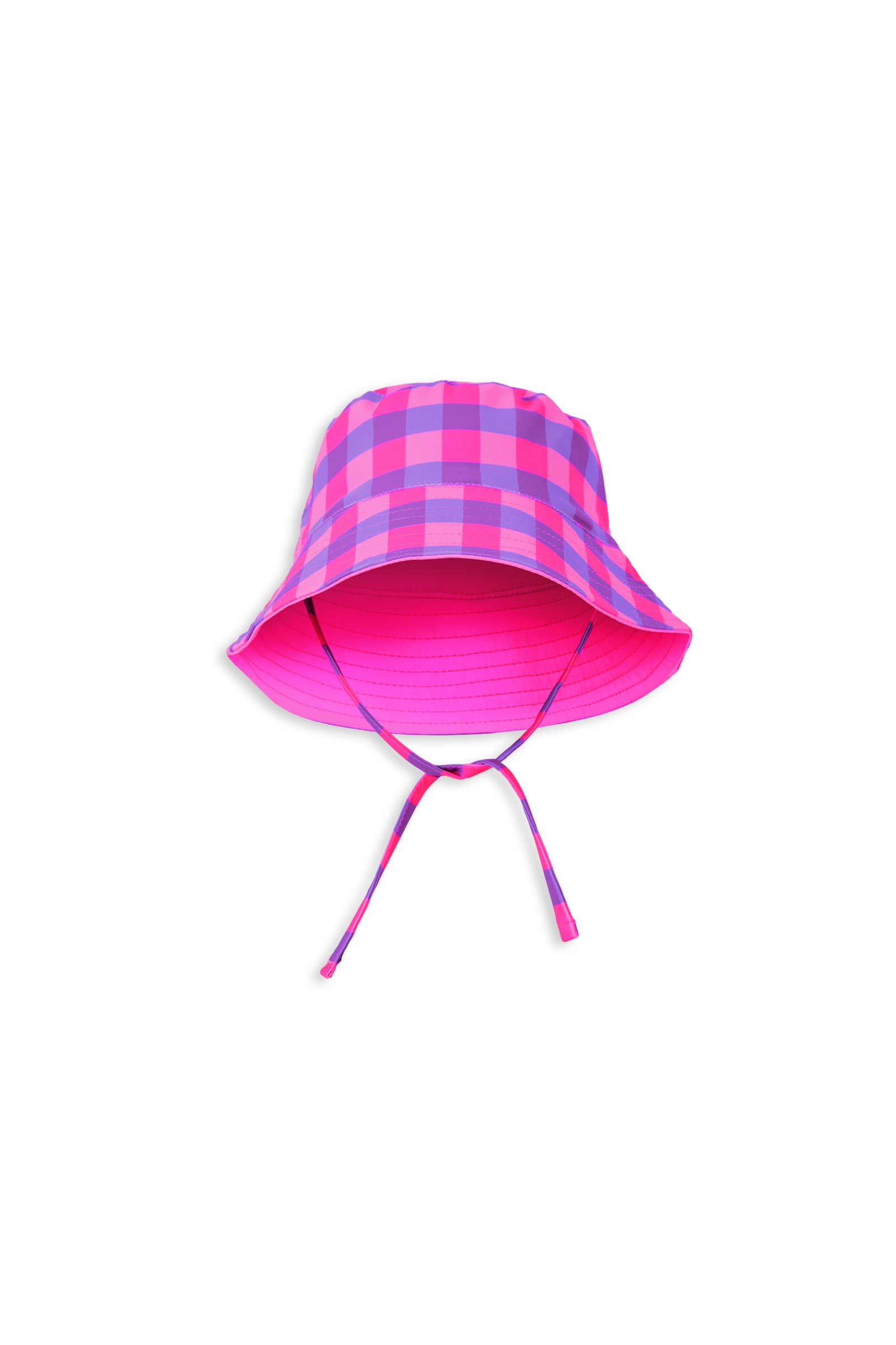 Lilac Check Swim Hat