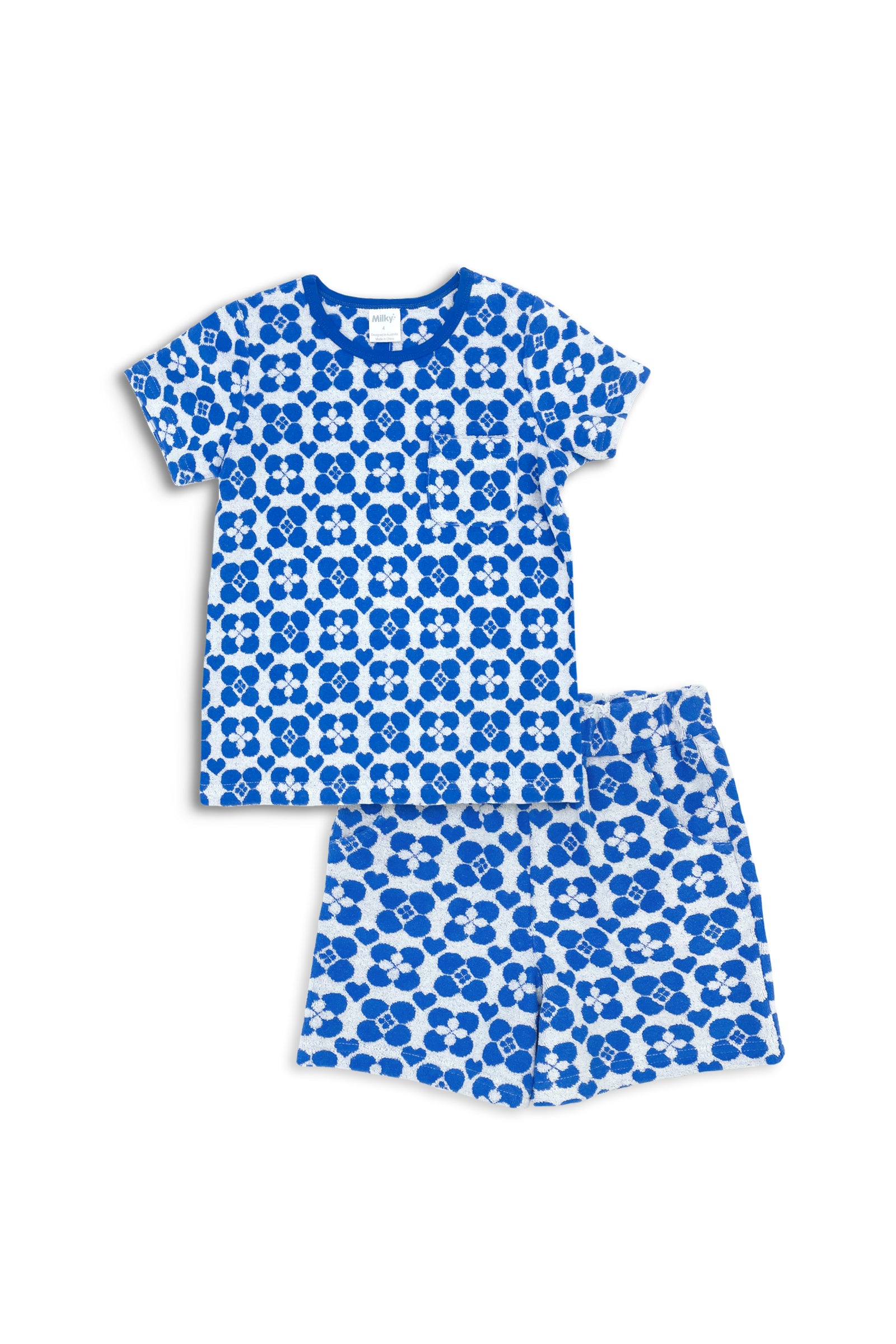 Cobalt Terry Towelling Set