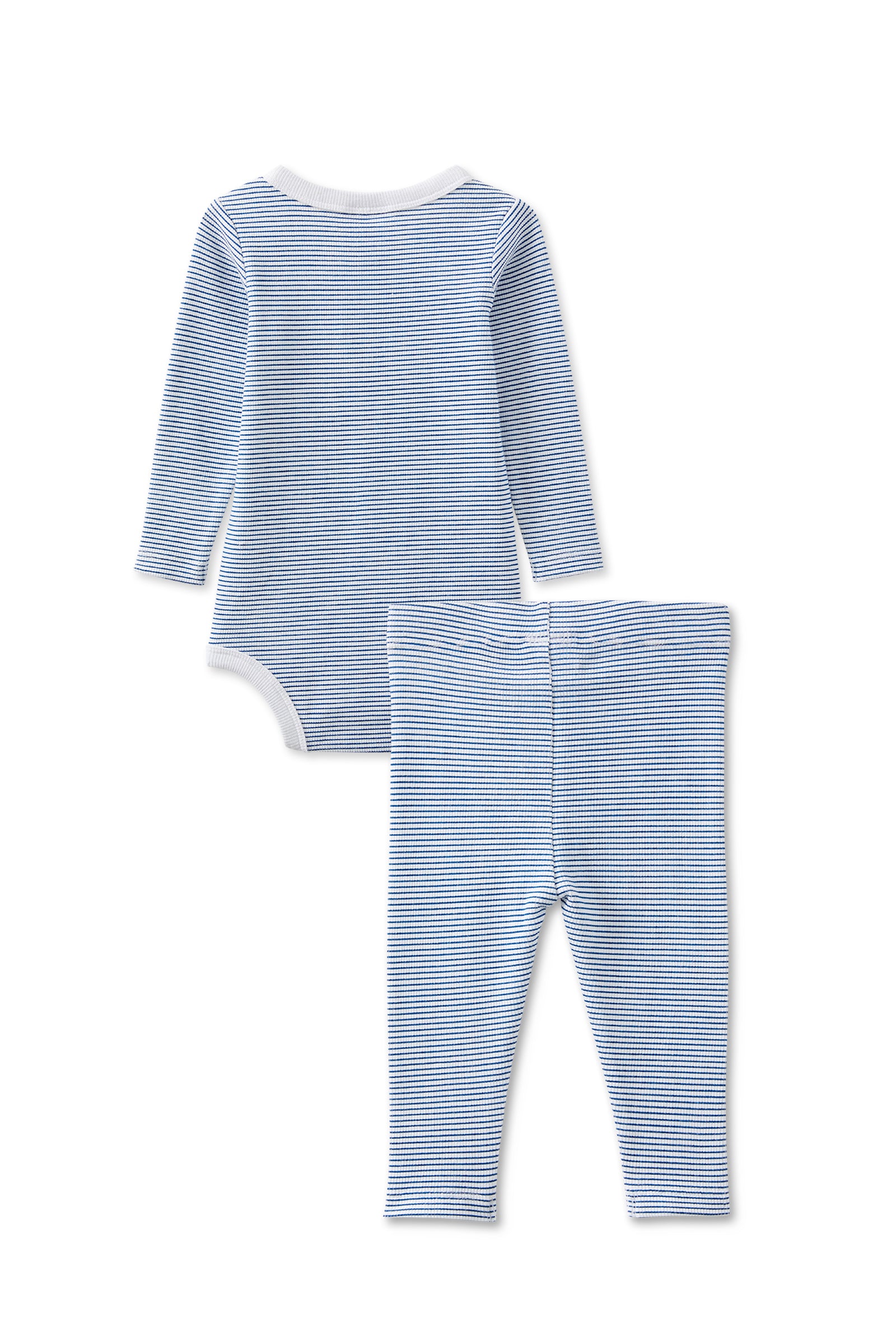 Blue Stripe Baby Set