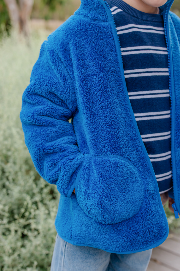 Blue Sherpa Jacket