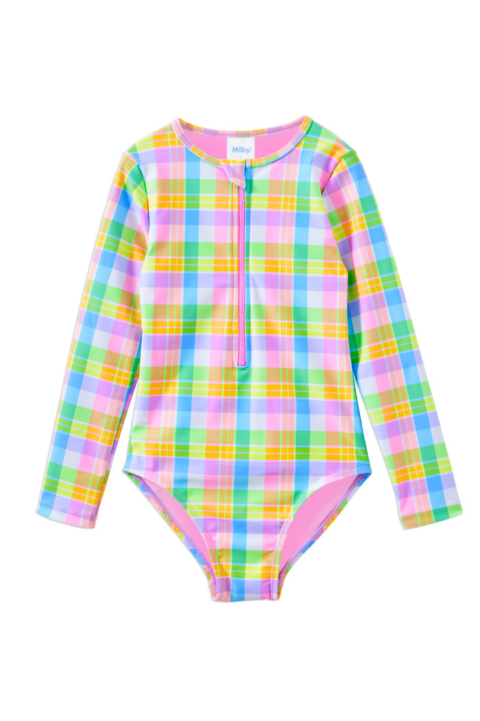 Carnival Check L/S Swimsuit