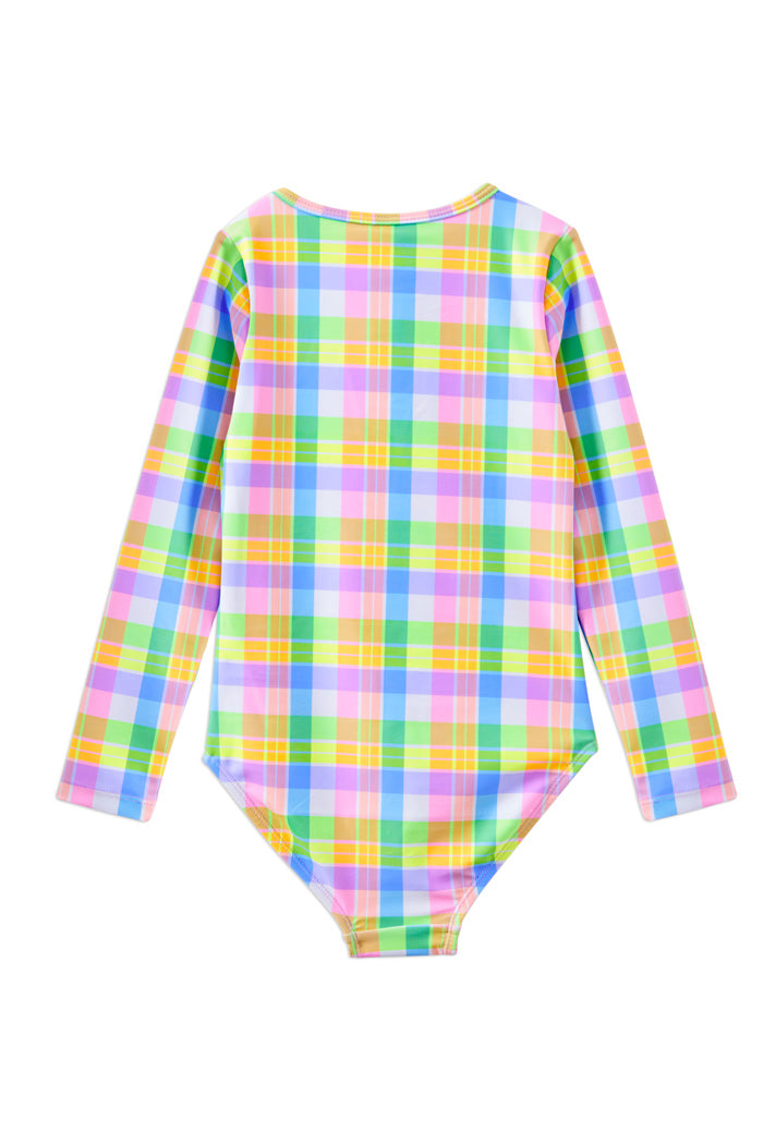 Carnival Check L/S Swimsuit