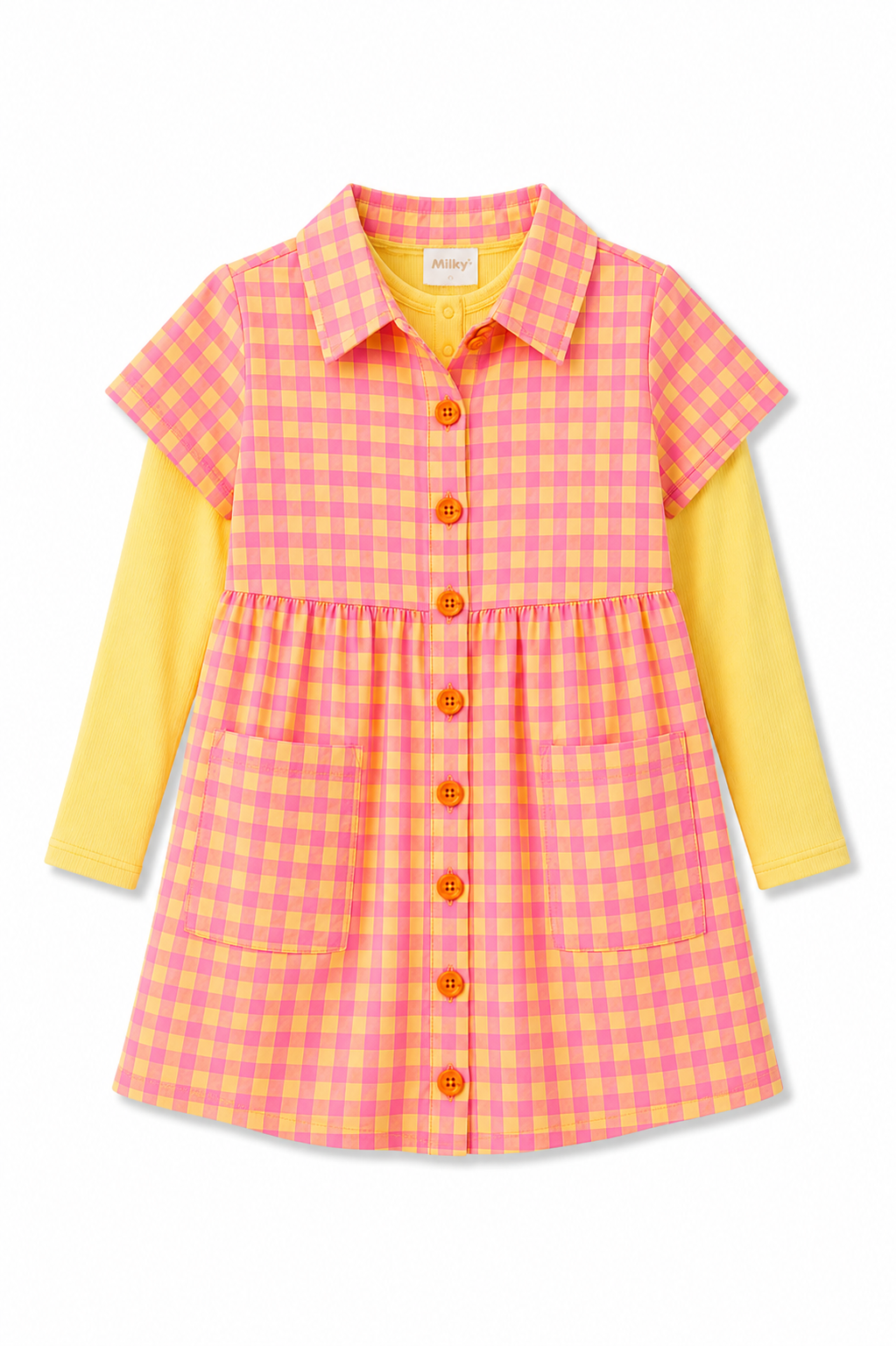 Check Dress - Goldie