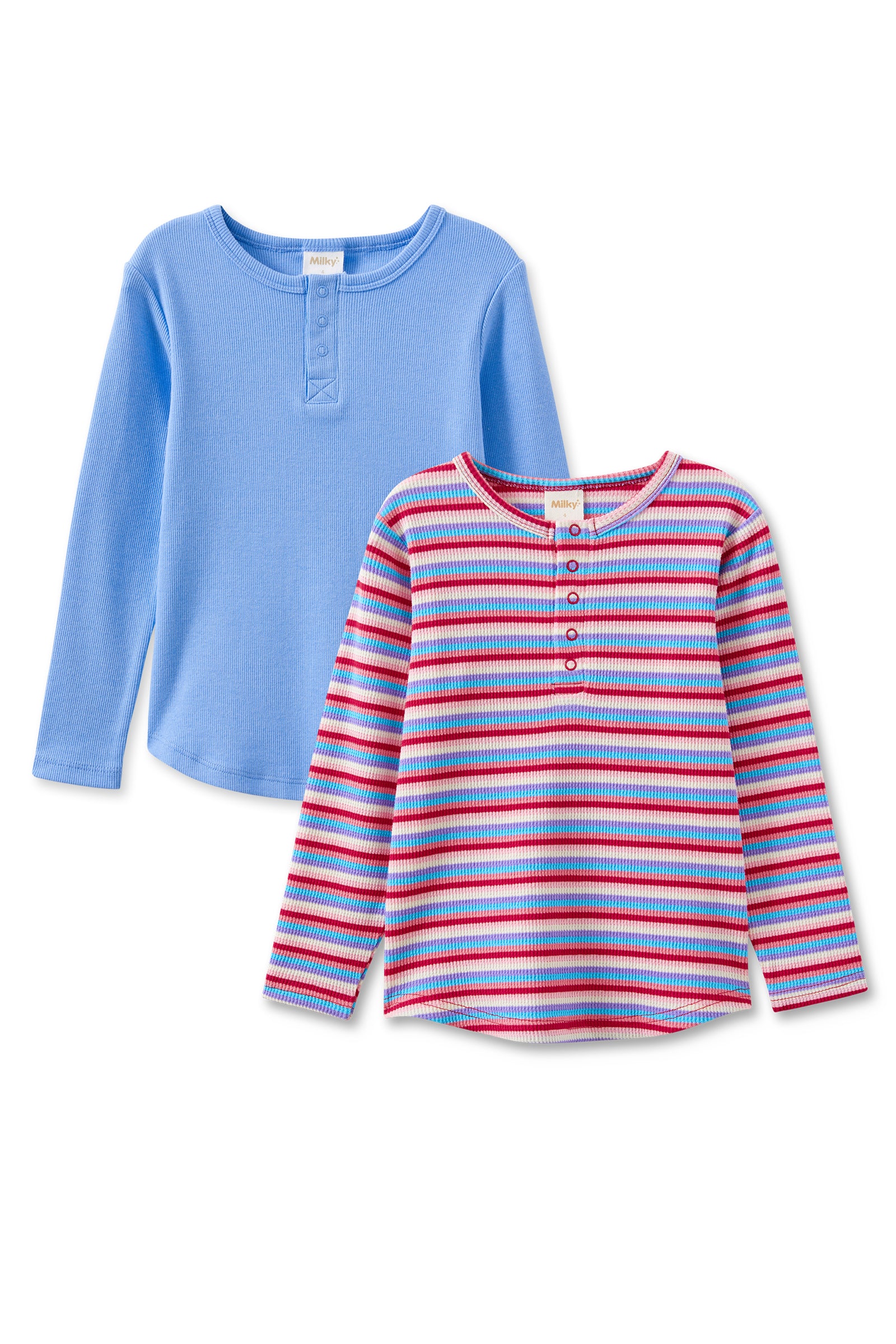 Fruity Waffle Henley 2 Pack