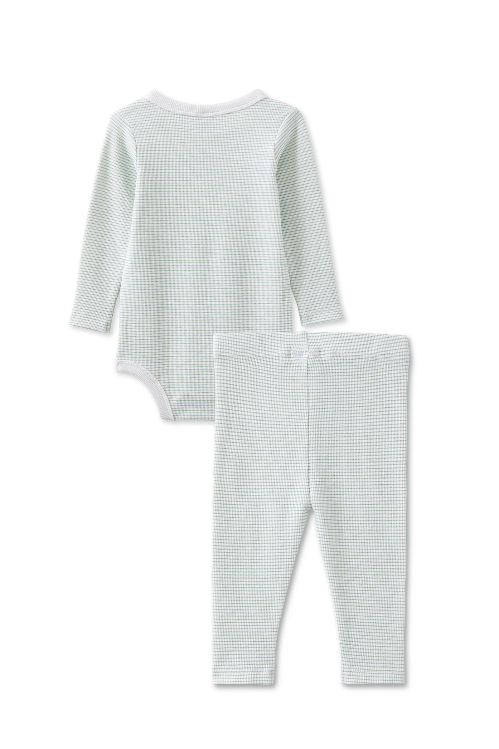 Green Stripe Baby Set