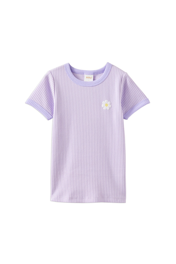 Lilac Mist Rib Tee