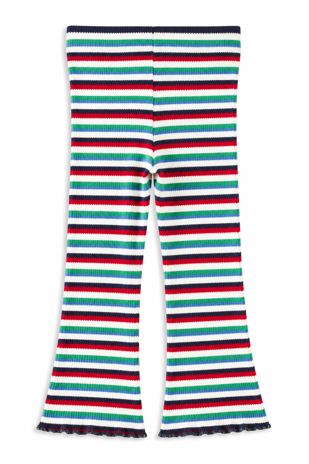 Navy Waffle Flared Legging