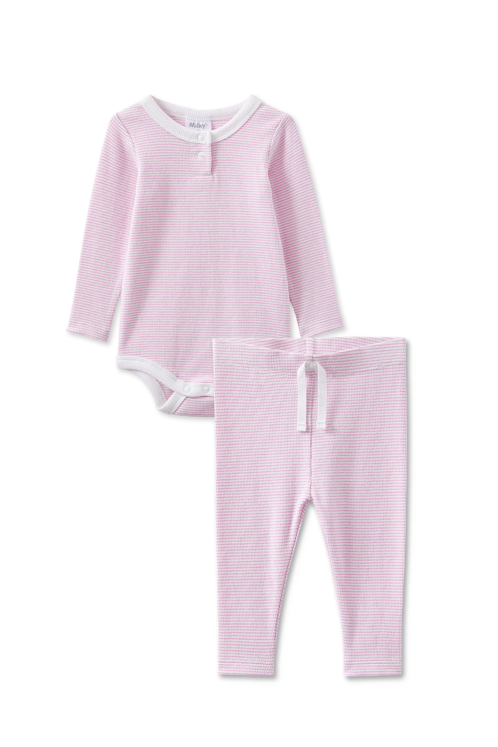 Pink Stripe Baby Set