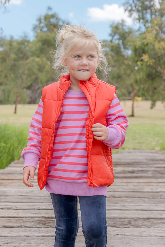 Red Crush Puffer Vest