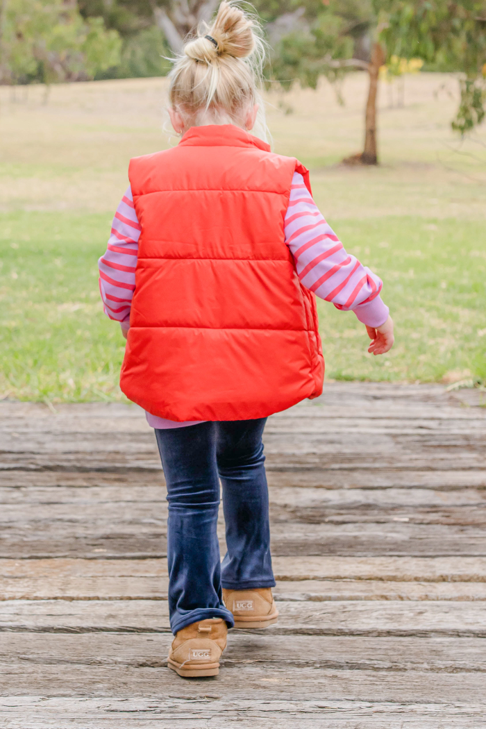 Red Crush Puffer Vest