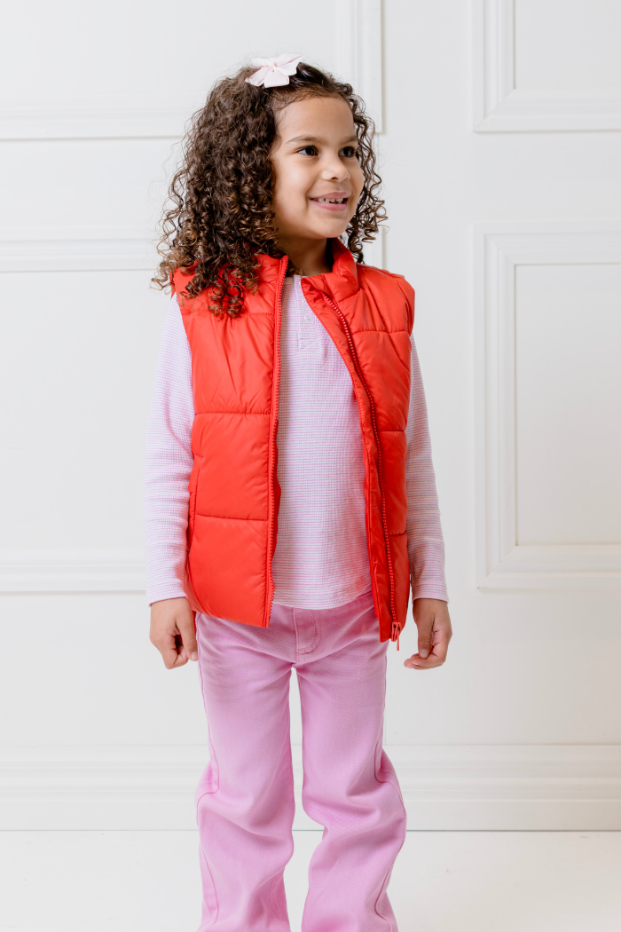 Red Crush Puffer Vest