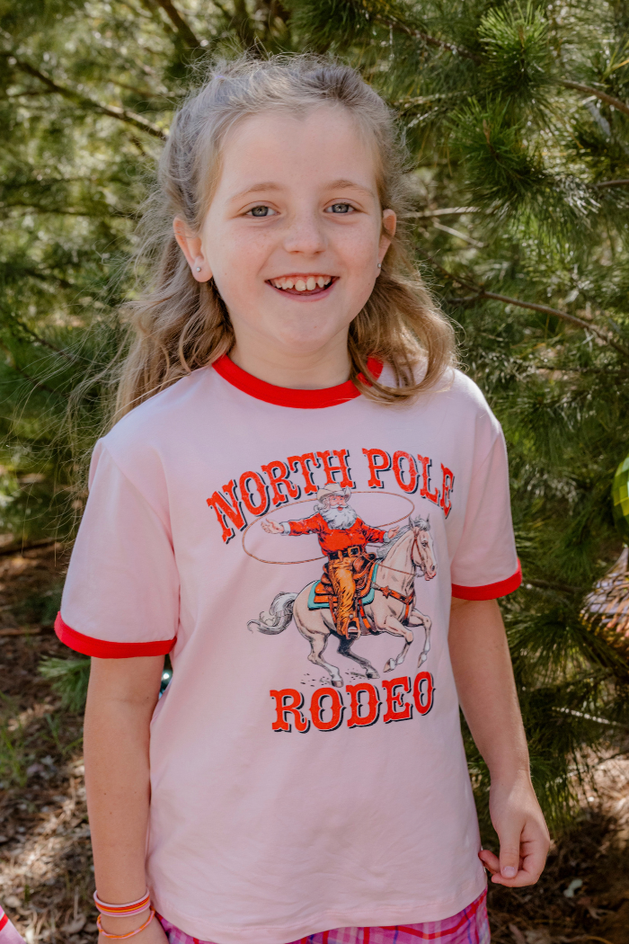Rodeo Santa Tee - Pink