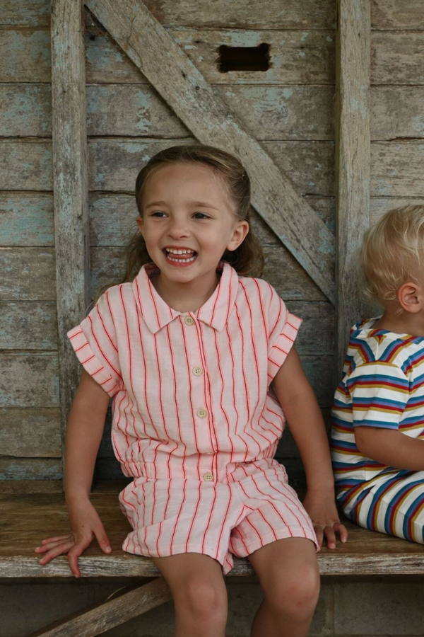 Ruby Stripe Cotton Play Set