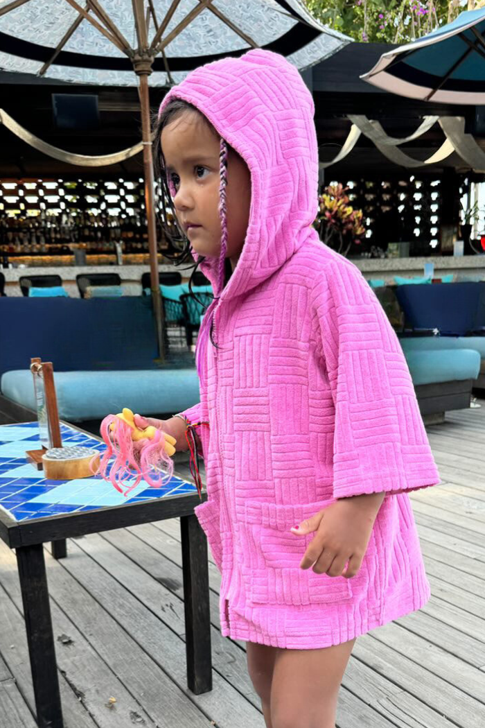 Pink Terry Towelling Cover Up