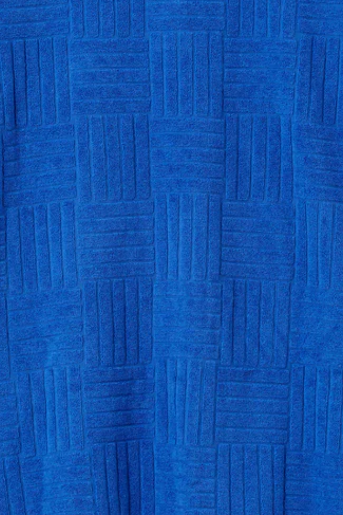 Check Cobalt Terry Towelling Dress