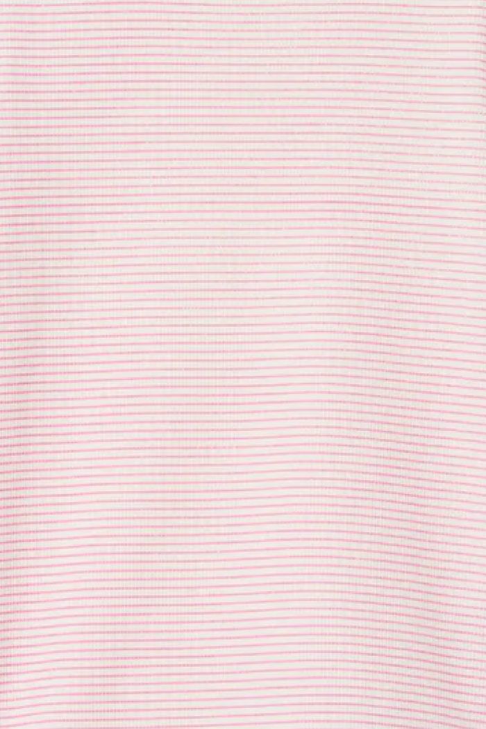 Pink Stripe Rib Tee