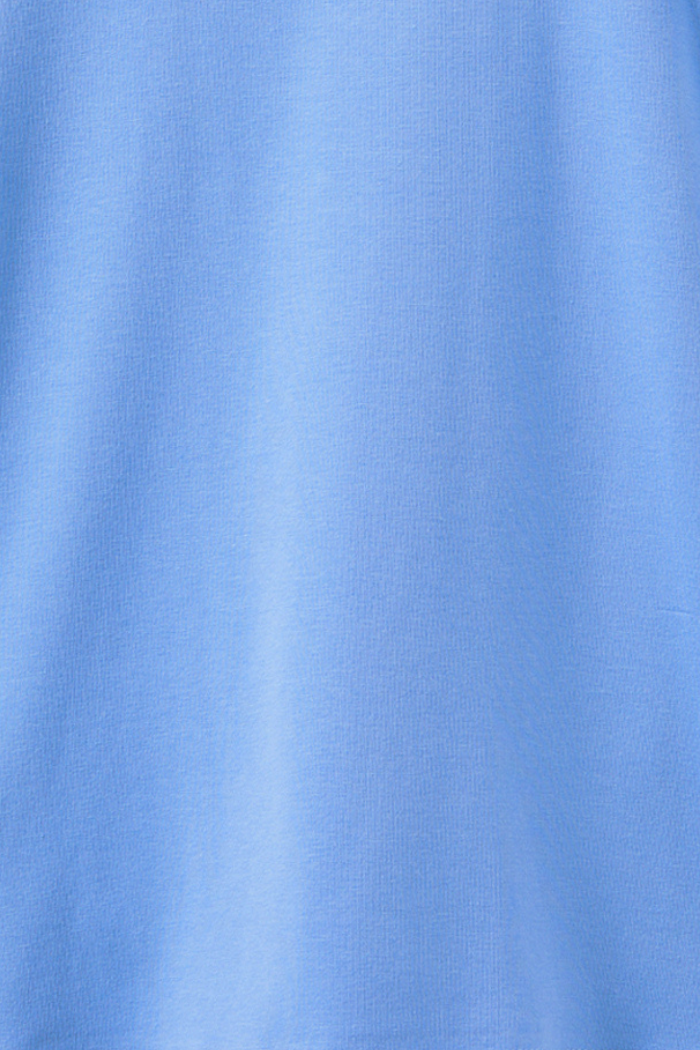 Blue Broderie Frill Tee