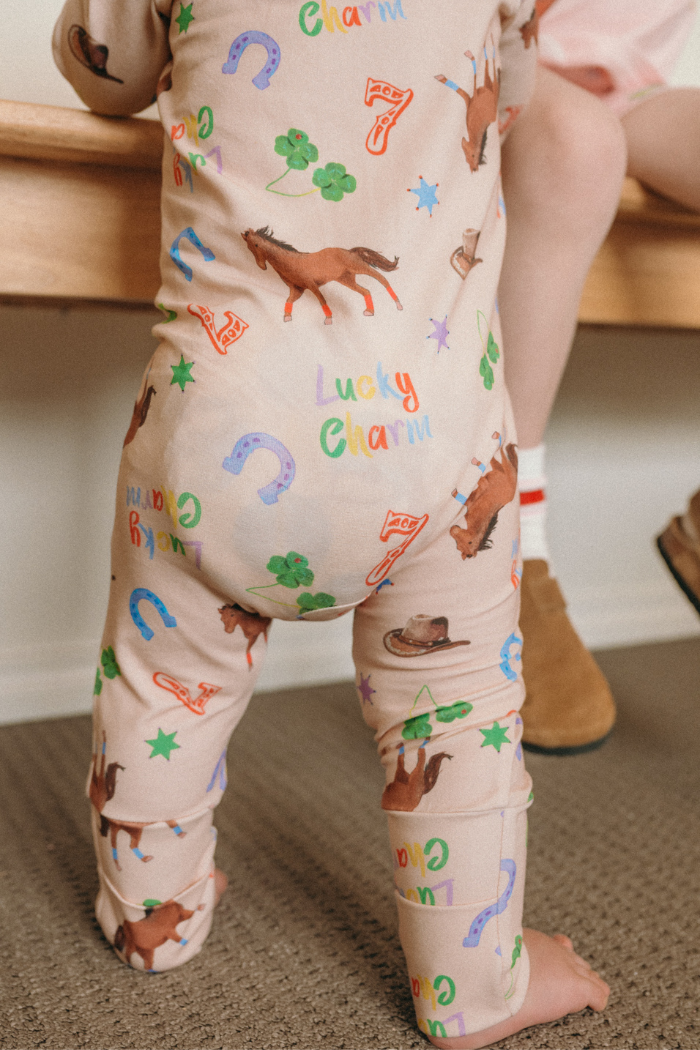 Lucky Charm Zip Romper - Coming Soon