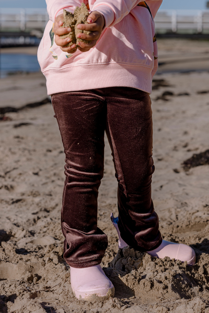 Espresso Velour Flares