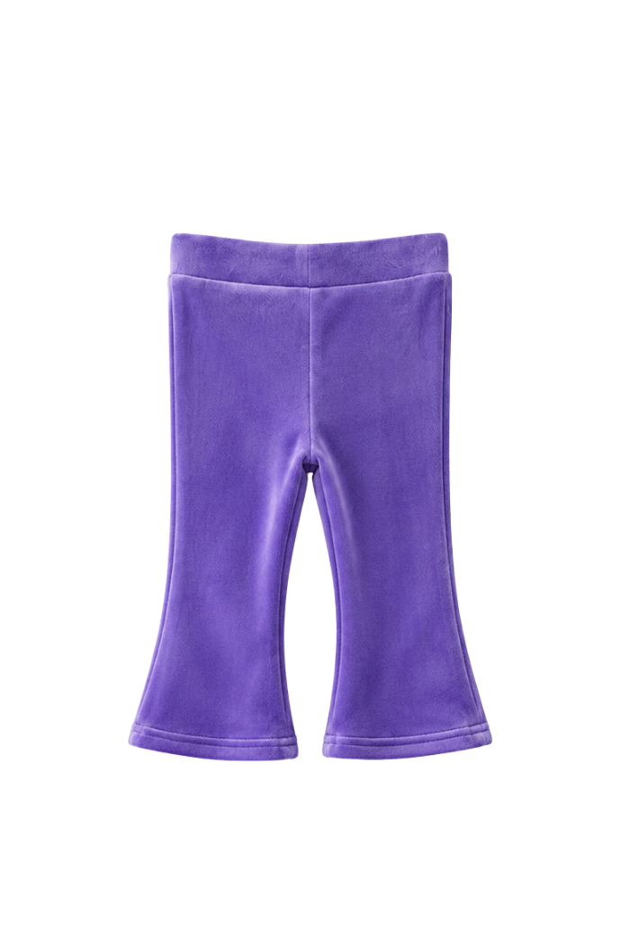 Violet Velour Flares - Baby