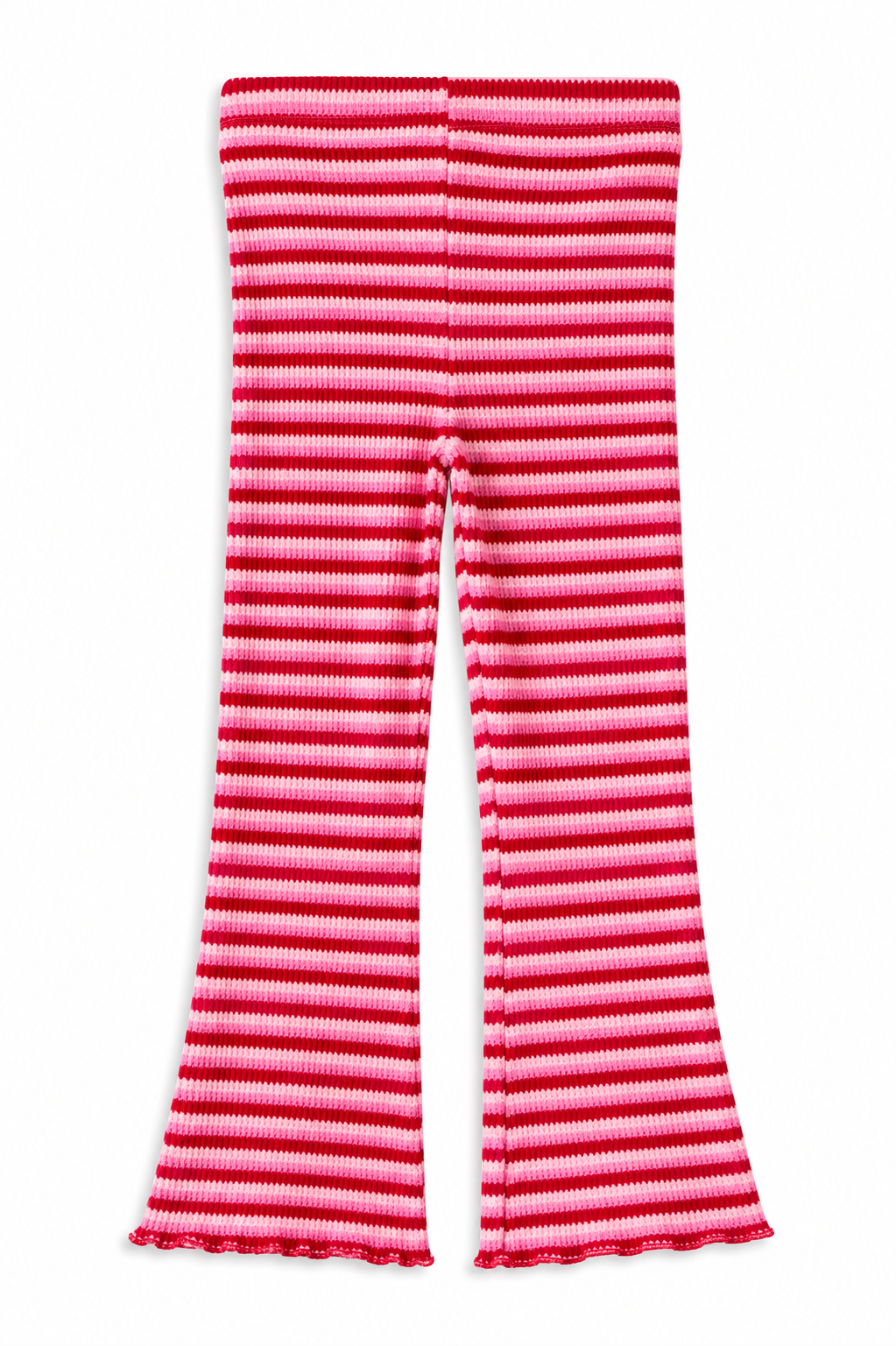 Stripe Waffle Flared Legging