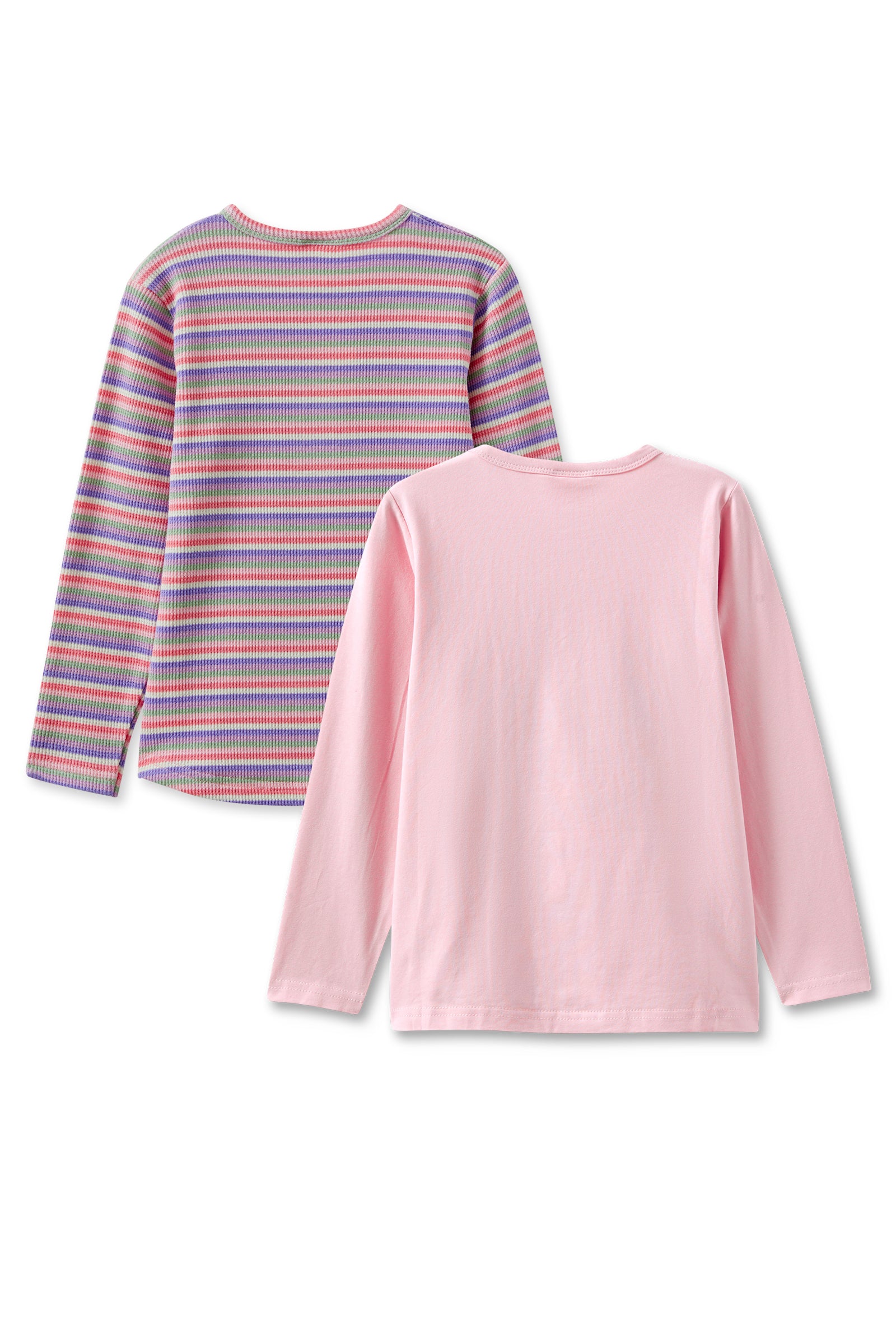 Bunny and Stripe Waffle Henley 2 Pack