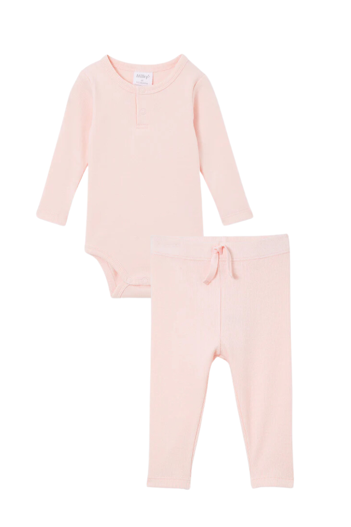 2 Pack - Powder Pink Rib Set