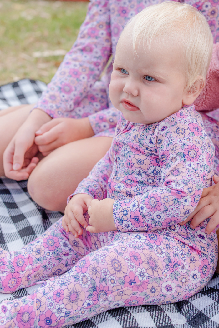 Sweet Fleur Zip Romper