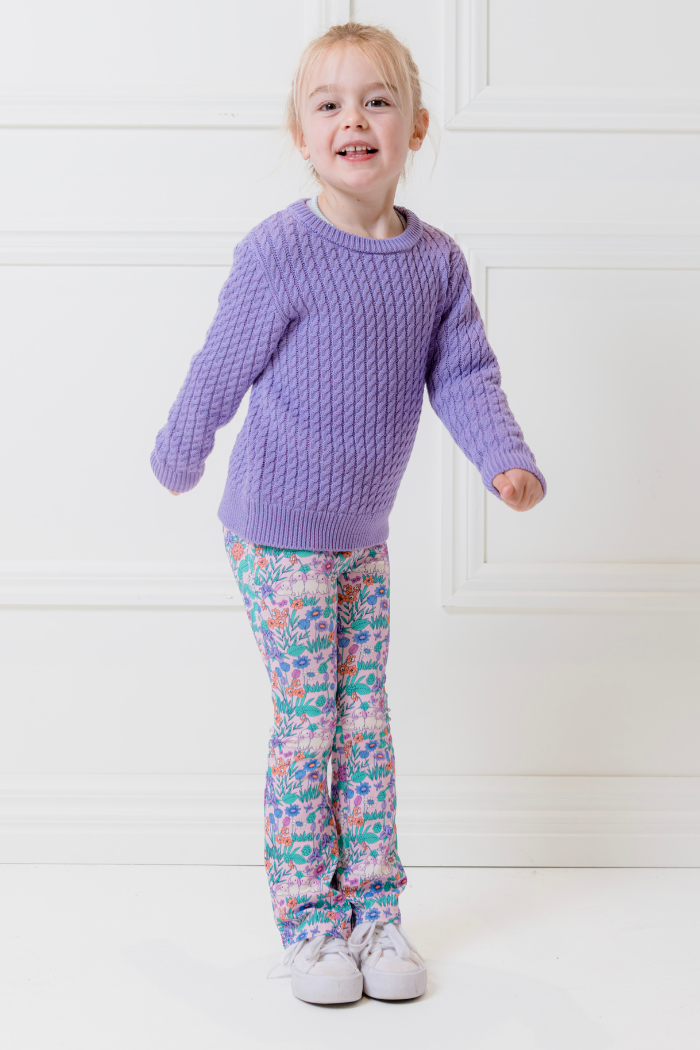 Daffodil Easter Flared Legging
