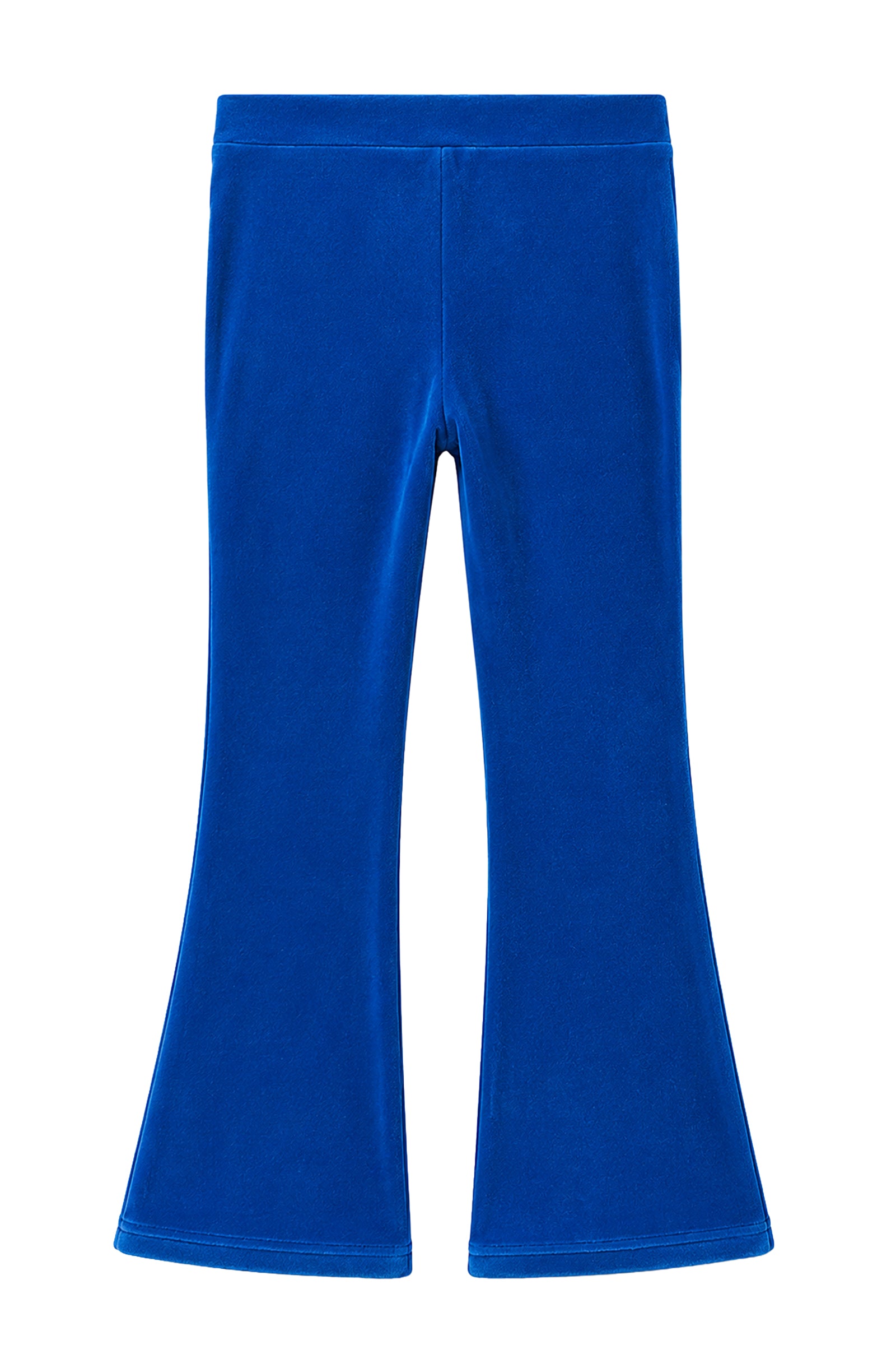 Milky Blue Velour Flares